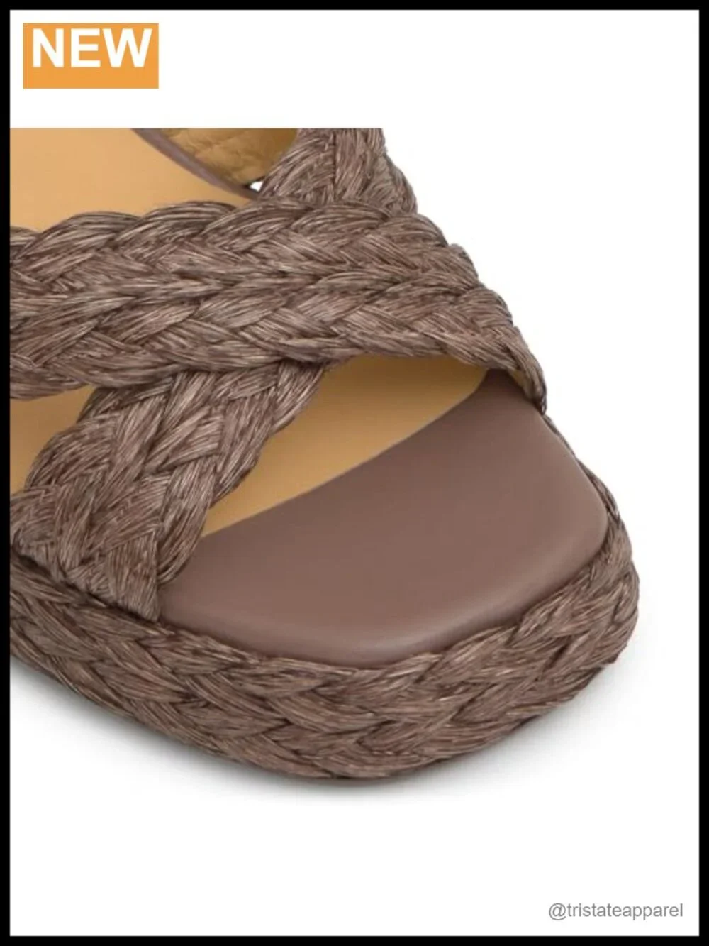 Raffia Heeled Sandals with Block Heel and Ankle Strap